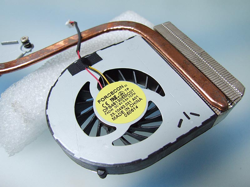 DELL Vostro 2520 notebook ventilátor chladič (CPU fan, heatsink)