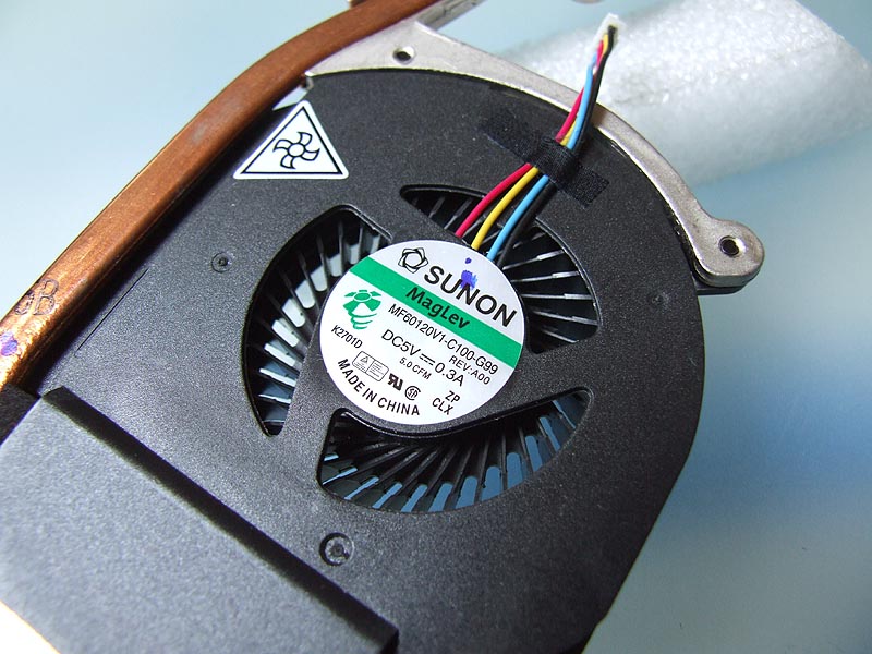 DELL Latitude E6520 notebook ventilátor chladič (CPU fan, heatsink)