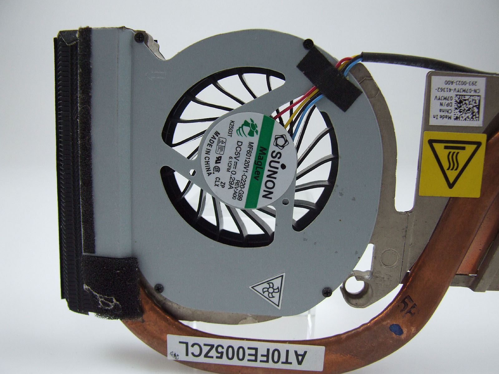 DELL Latitude E5550 5550 notebook ventilátor chladič (CPU fan, heatsink)
