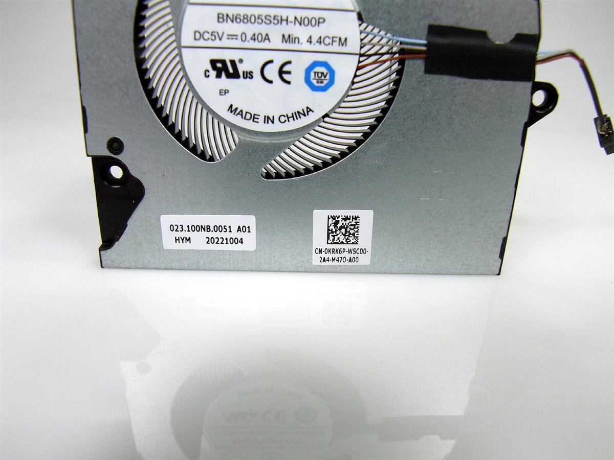 DELL Inspiron 5410 5415 5510 7415 notebook ventilátor (CPU fan)