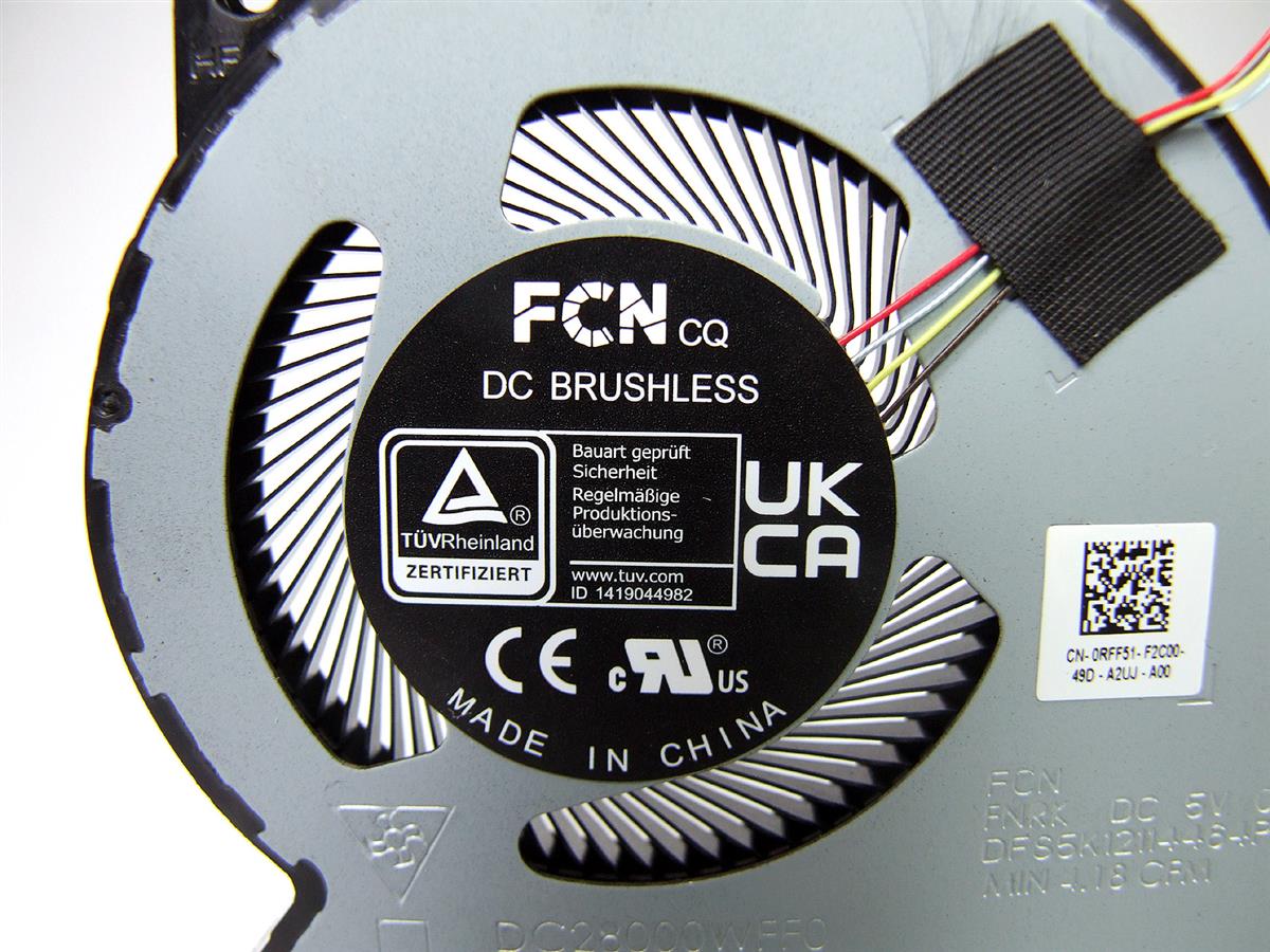 RFF51 Dell 15 DC15250 / DC15255 notebook ventilátor (CPU fan)